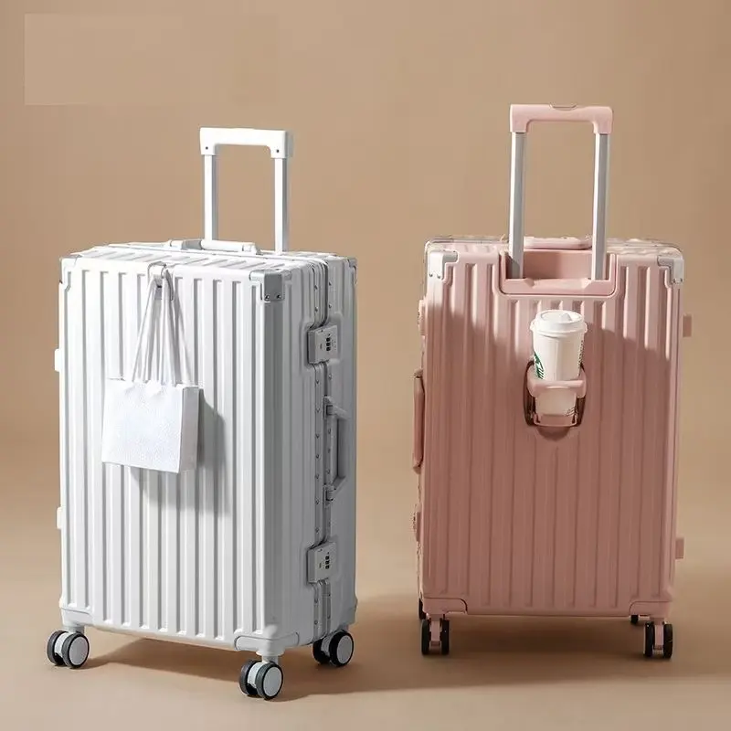 1 Piece Suitcase Multifunctional Universal Wheel Men's and Women's Suitcase Student Trolley Case Durable Large Capacity Password Box Hook