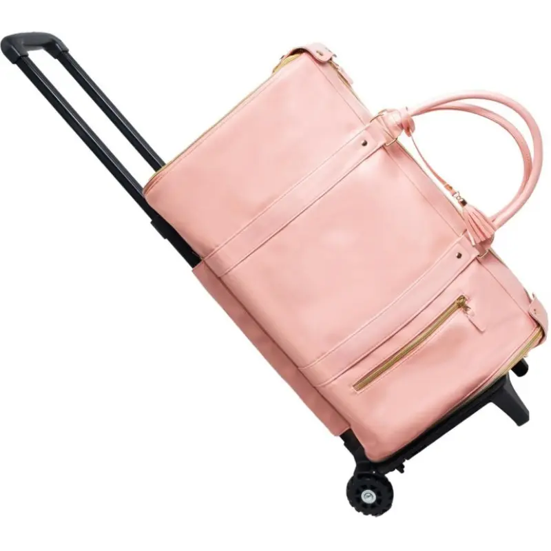 Garment Bags with Wheels Carry On Duffel Bag for Travel Garment Suitcase for Dress Suit Convertible Rolling Weekender Flight Bag
