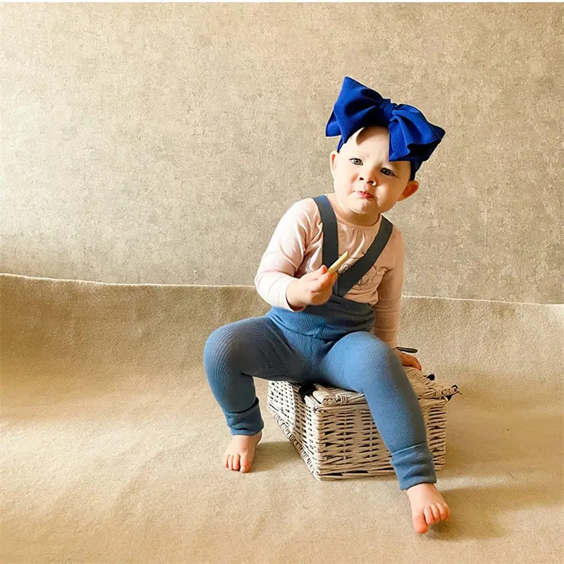 Newborn Suspender Tights Baby Girl Ribbed Leggings Suspender Pants Overalls Knit Tights Pantyhose Socks Warm Stockings
