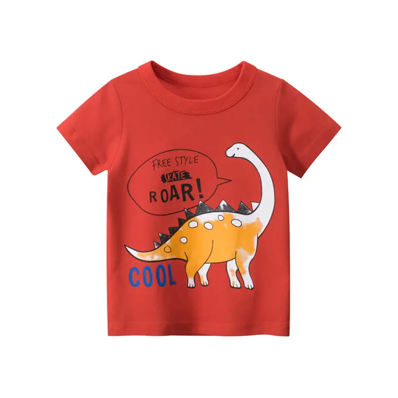 Cartoon Clothes for Boys and Girls 2025 New Spring Style Children's Pure Cotton Short Sleeve T-Shirt