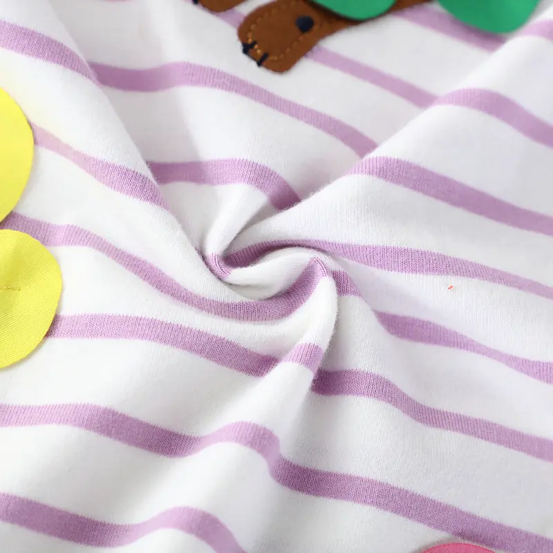 Girls' Cat Stiped Printed Pattern One-Piece Dress Suitable for Outdoor Home Ttravel Birthday Gifts