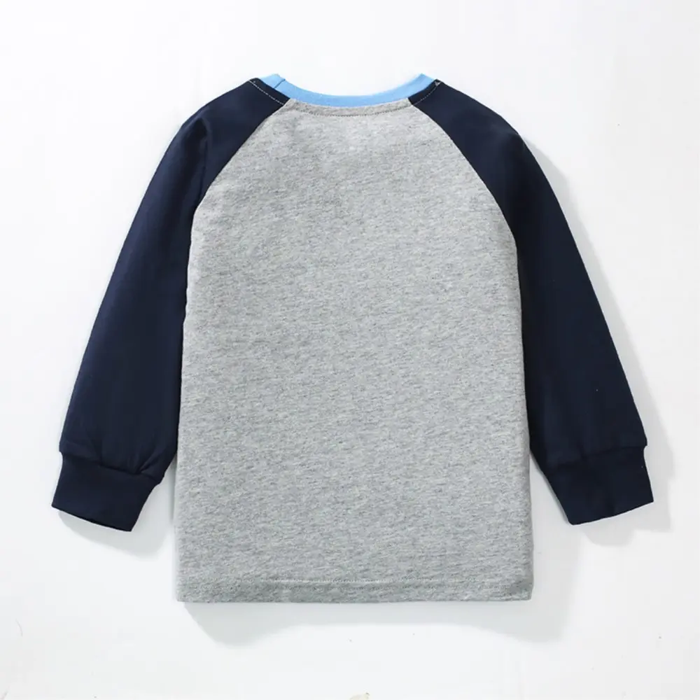 2025 New Children's Boy Sweatshirt Spring Cotton Fox Tops Kids Pullover Cartoon Baby Boys Clothing Kids Clothes
