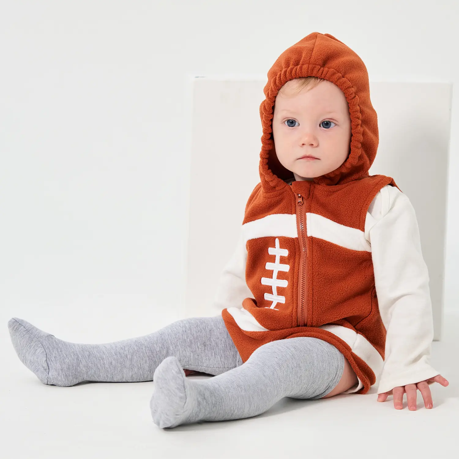 Rugby Baby Romper Socks Set Bodysuit Sleeveless Hoodie Newborn Clothes Infant Toddler Clothing Photography Props For Boy Girl