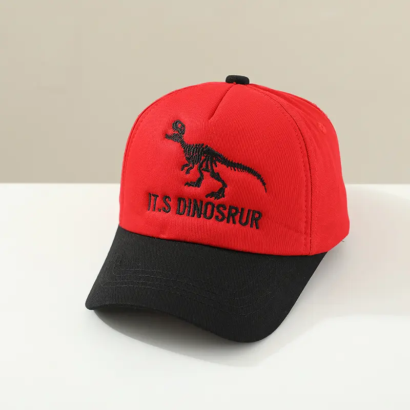 Baby Boy Cap Dinosaur Embroidered Cotton Summer Children Baseball Caps Baby Girl Hat 50-54cm Suitable for 2-8 Years Kids