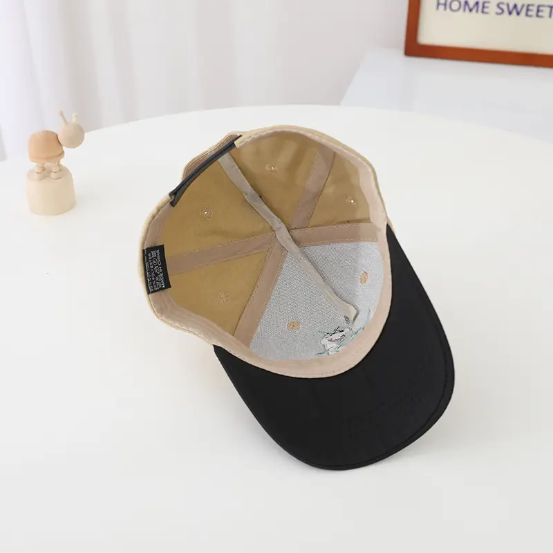 Dinosaur Embroidered Kids' Caps in Multiple Colors Baseball Caps for Girls Boys 2-8y