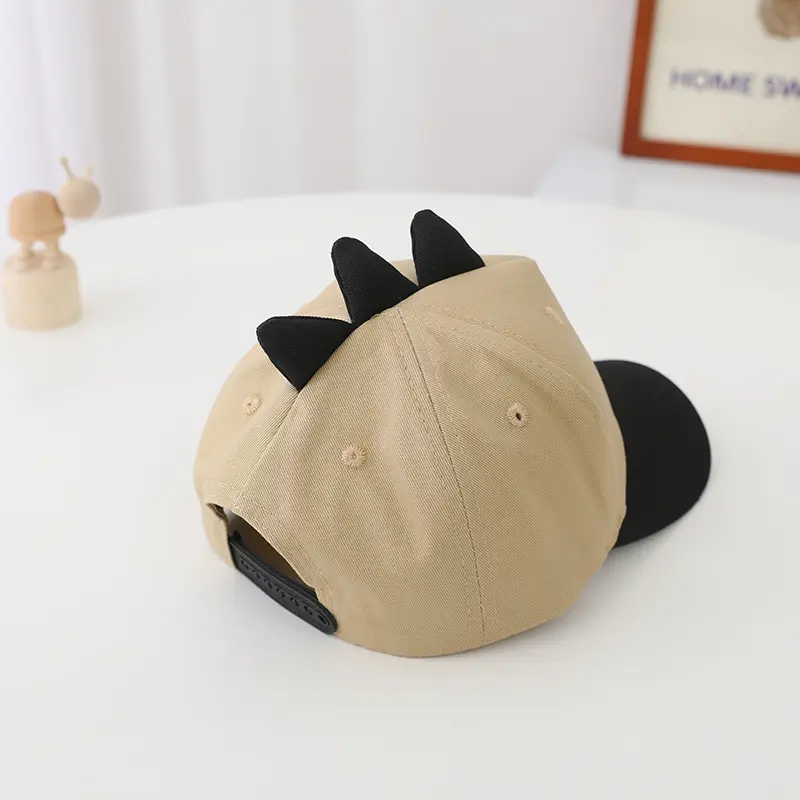 Dinosaur Embroidered Kids' Caps in Multiple Colors Baseball Caps for Girls Boys 2-8y