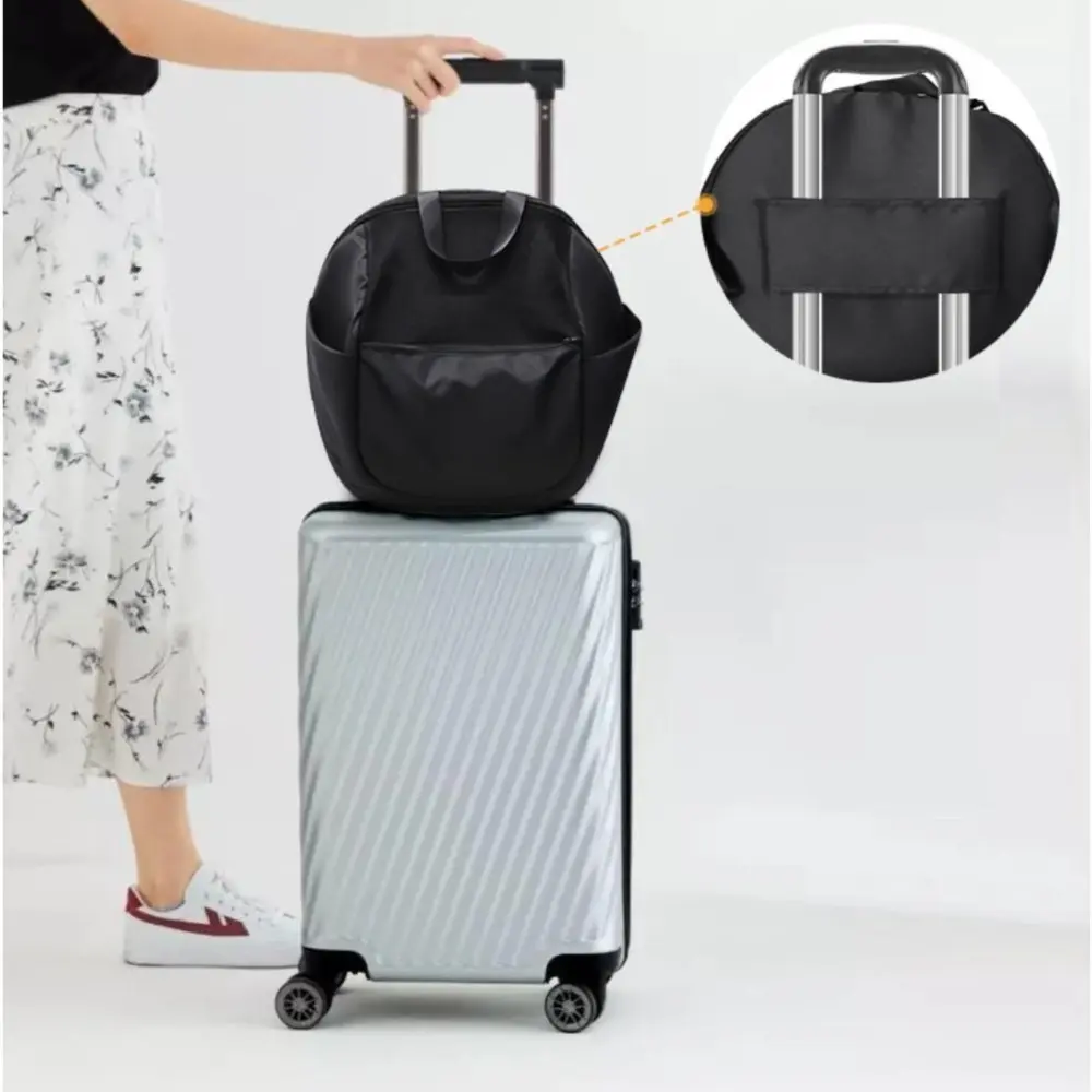 Black Universal Stroller Organizer Bag Practical Stroller Storage Capacity Multiple Compartments Stylish Stroller Hanging Bag