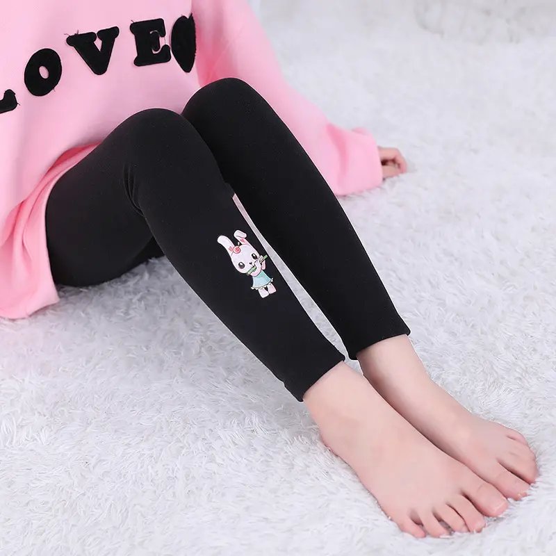 Adorable Girls' Leggings with Cute Cartoon Prints - Multiple Colors and Styles Available 2-8 year