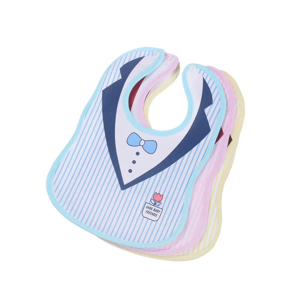 Baby Drool Bibs Cotton Gauze Soft Snap Button Saliva Towel Apron For Infant Adjustable Feeding Bibs Burp Cloths Kids Accessories