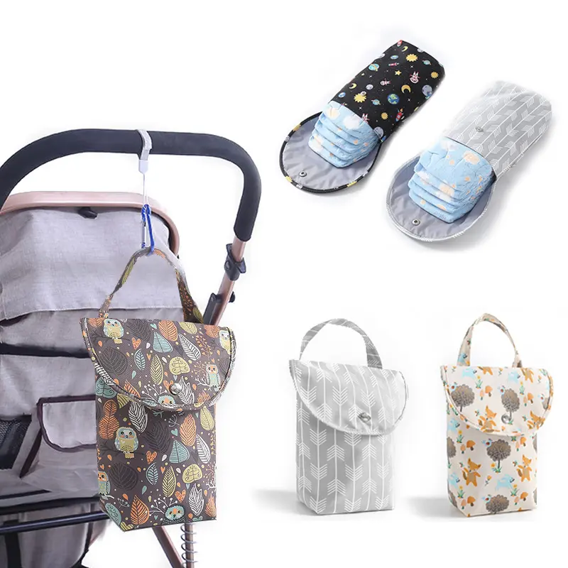 New Waterproof and Reusable Baby Diaper Bag Baby Handbag Large Capacity Mommy Diaper Storage Bag Carrying Bag for Going Out
