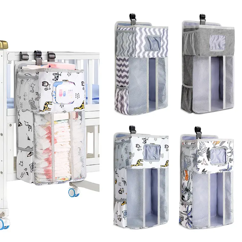 Baby Diaper Hanging Organizer Diaper Stacker for Changing Table Crib Hanging Classified Storage Bag Organizer Gifts for Newborn