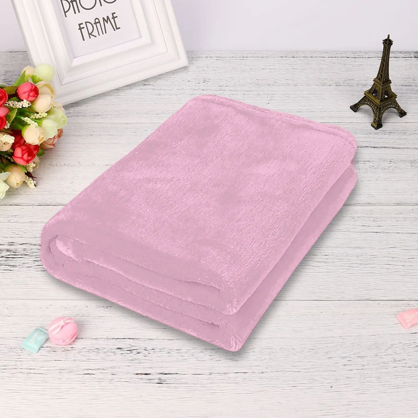 Winter Flannel Blankets For Beds Solid Blue Soft Warm Thin Coral Fleece Bedspread Sofa Cover Faux Fur Plaid Blanket