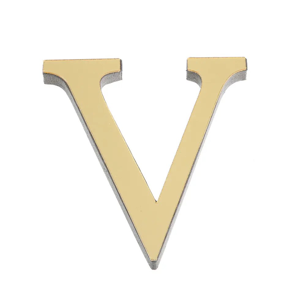 DIY 3D Mirror 26 Letters Wall Stickers Logo Name Alphabet Wedding Love Letters English Wall Home Decor Wall Art Mural Stickers