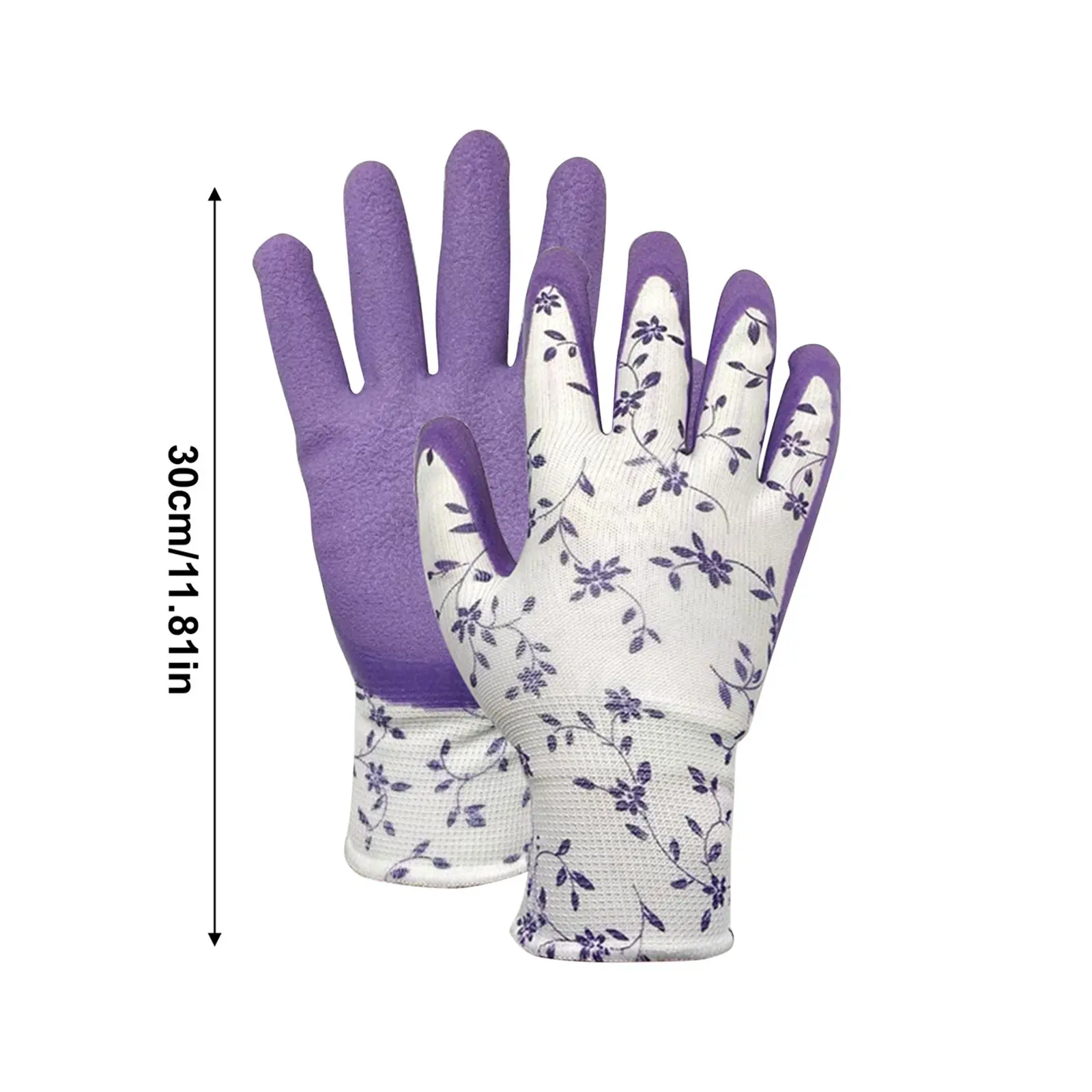Garden Gloves One Size for Women Breathable Foam Latex Working Gloves, for Gardening Landscape DIY Rubber Gloves