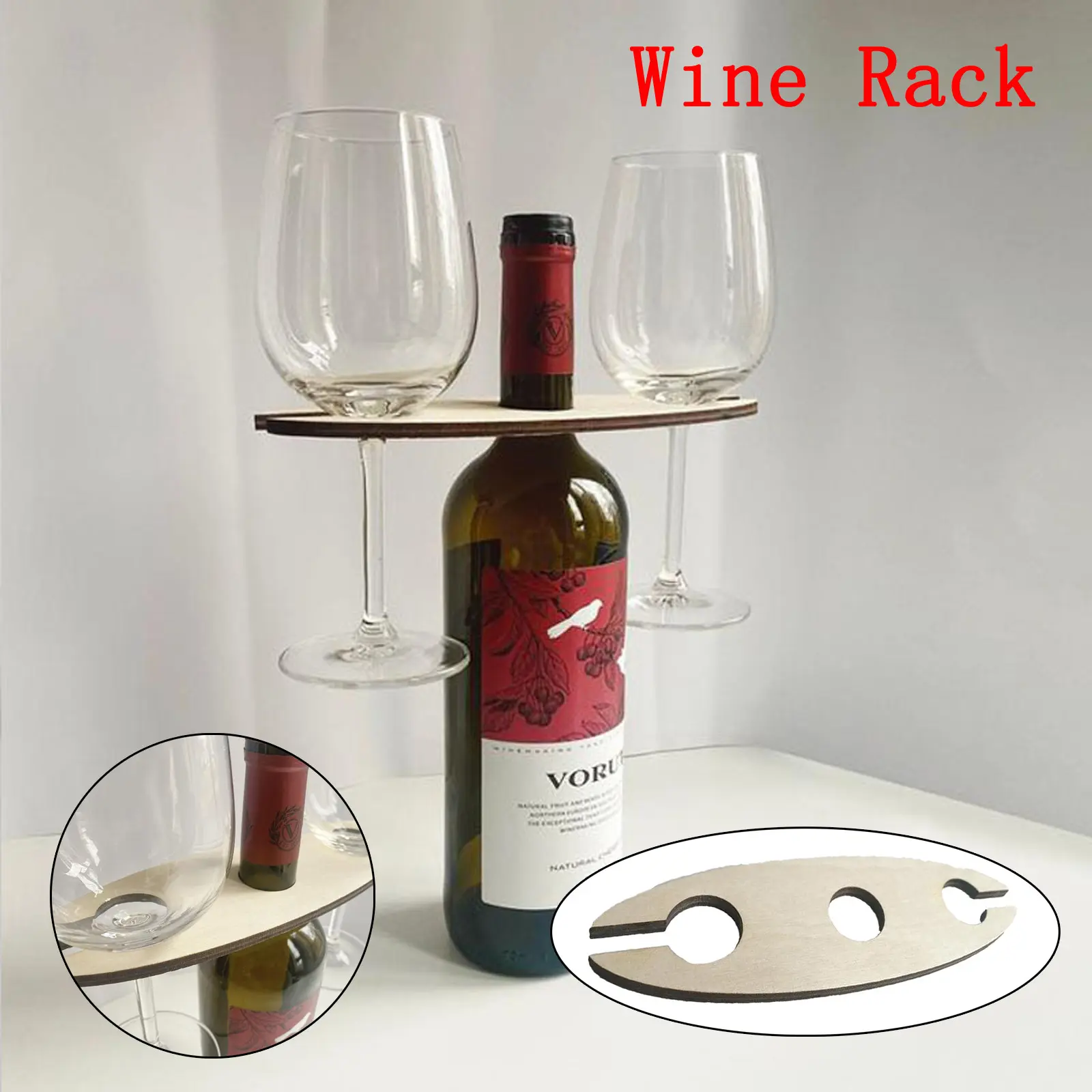 Portable Wooden Picnic Table Wooden Wine Bottle And Glass Holder Glass Bottle Wine Table Beach Table