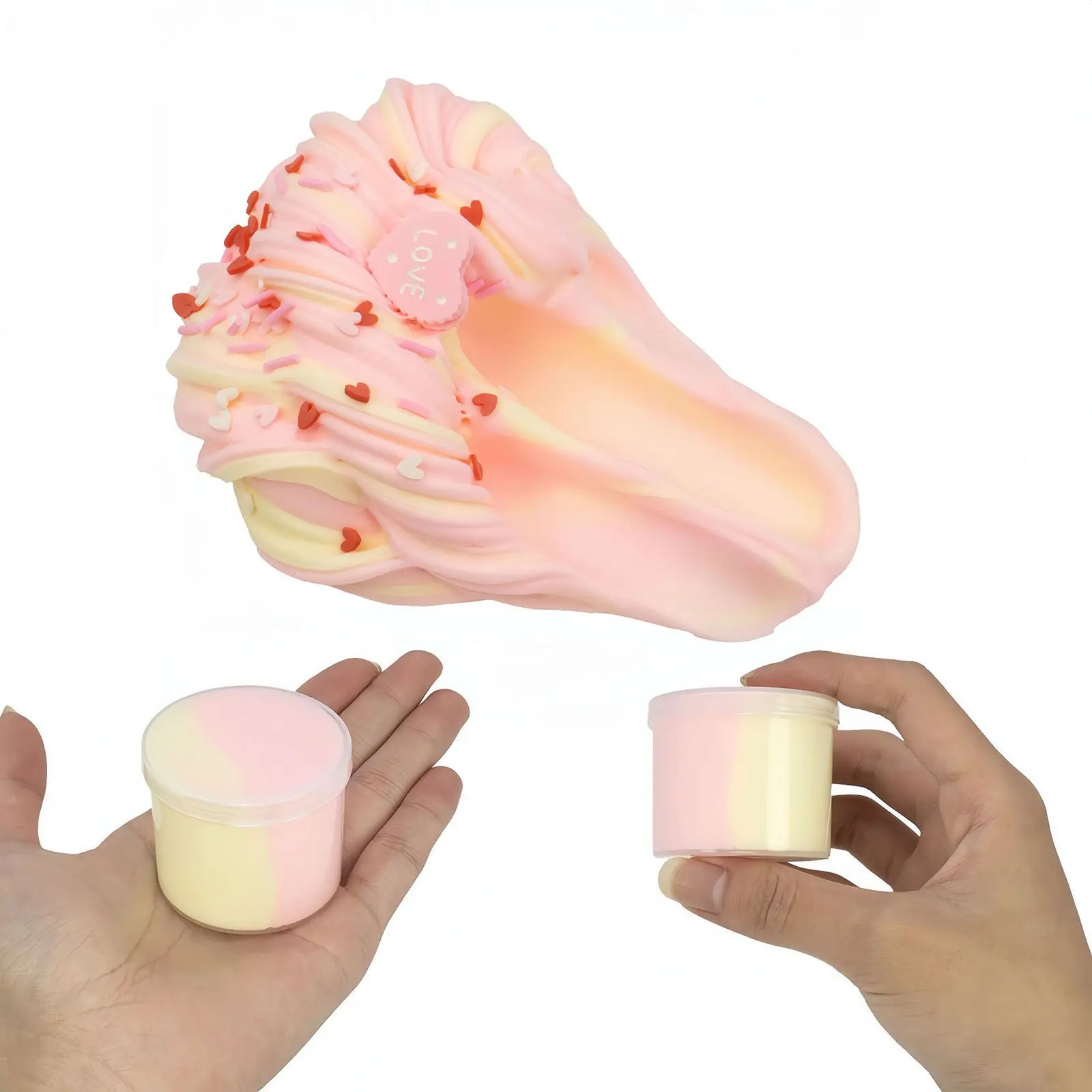 DIY Butter Slime Fruit Kit Soft Non-sticky Cloud Slime Scented Toy Kids Gift 70ml Relieve Pressure Education Rainbow Slime Craft