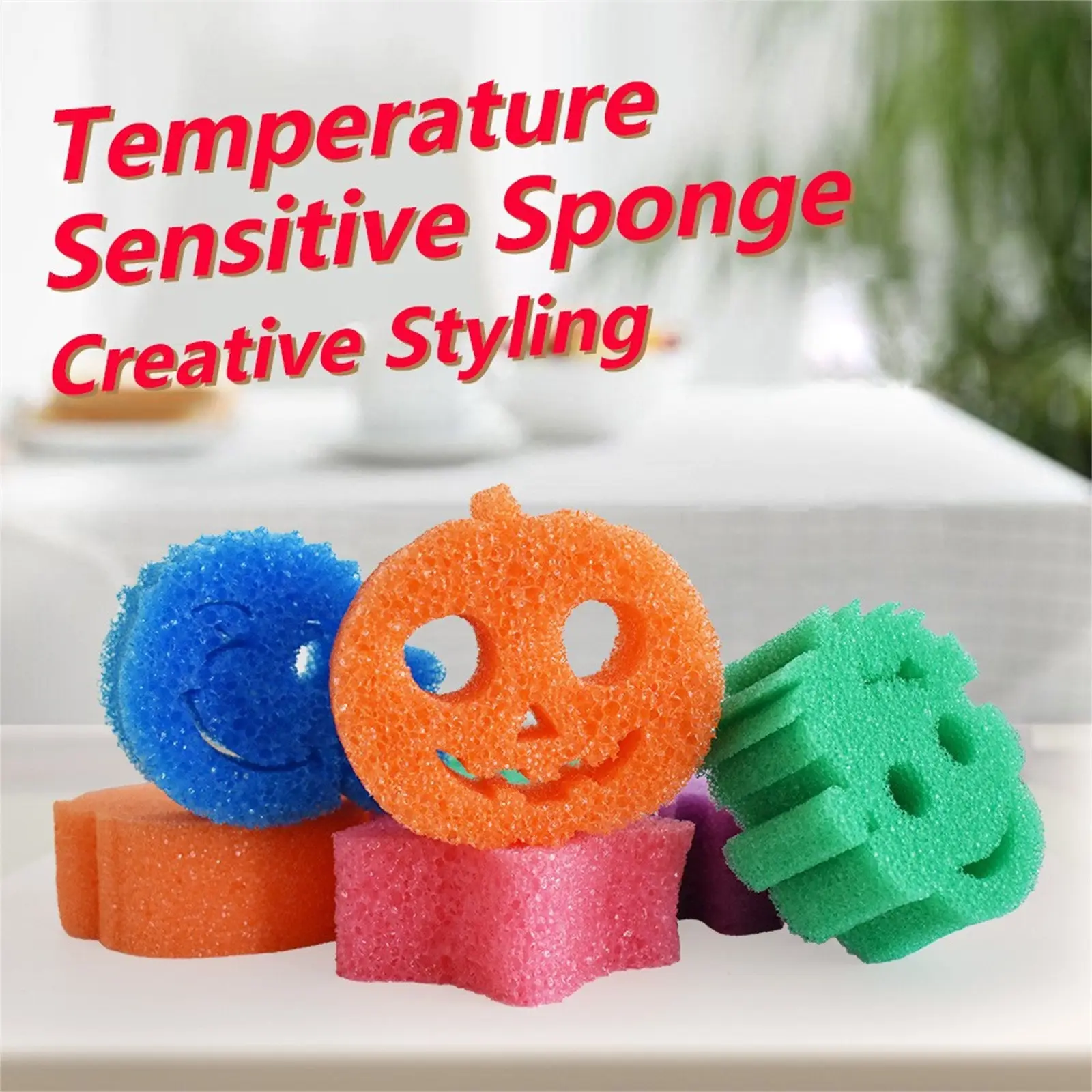 Temperature Sensing Sponge , Dishwashing And Pot Scrubbing Pad, Dishwashing Cloth, Cleaning Sponge