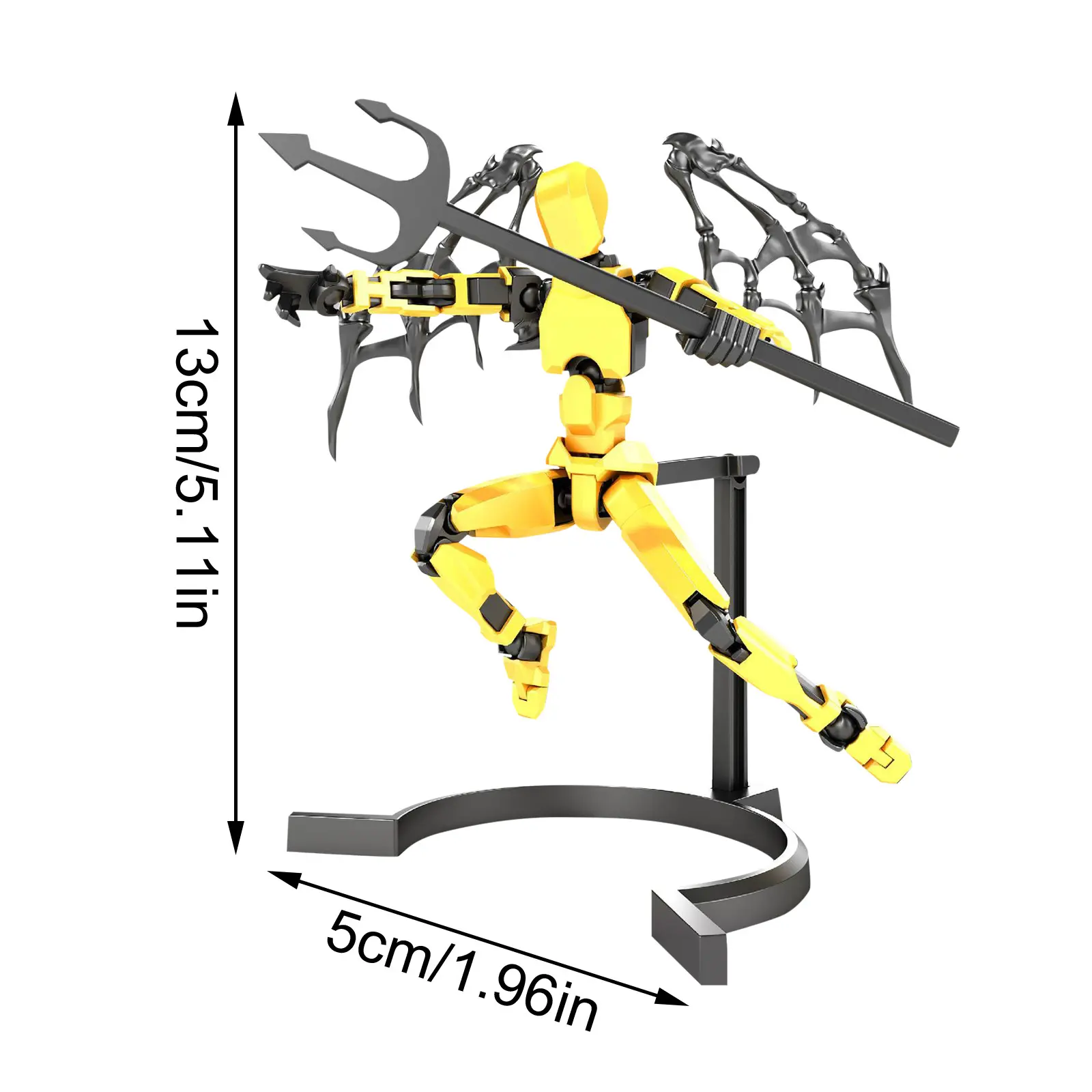Multi-Jointed Movable Shapeshift Robot 2.0 3D Printed Mannequin Dummy 9 Action Figures Toys Kids Adults Parent-children Games