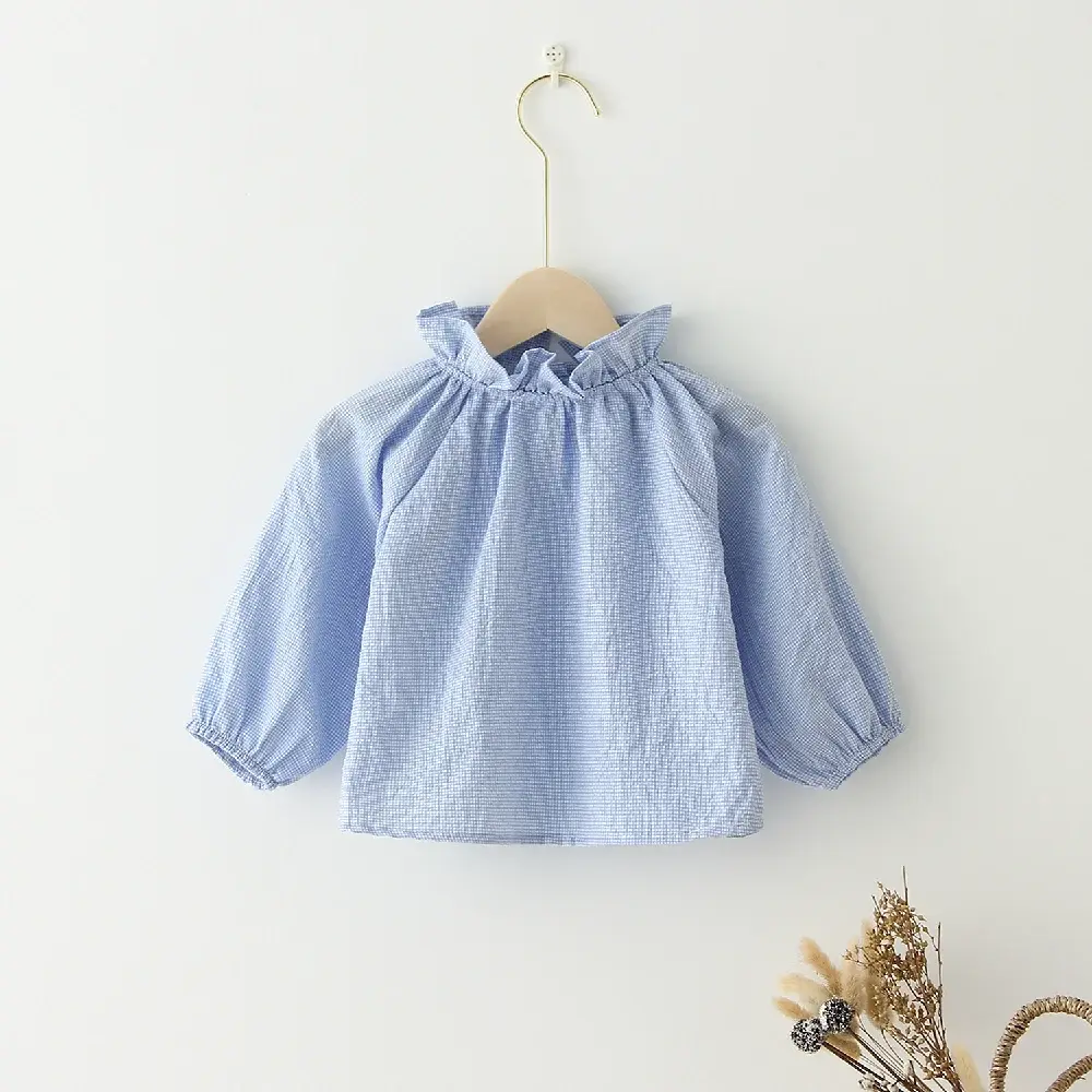 Baby Girls Floral Blouse For 0-2 Years Spring Autumn Long Sleeve Cotton Baby Girl Blouse Shirt Kids Girls Newborn Baby Clothes
