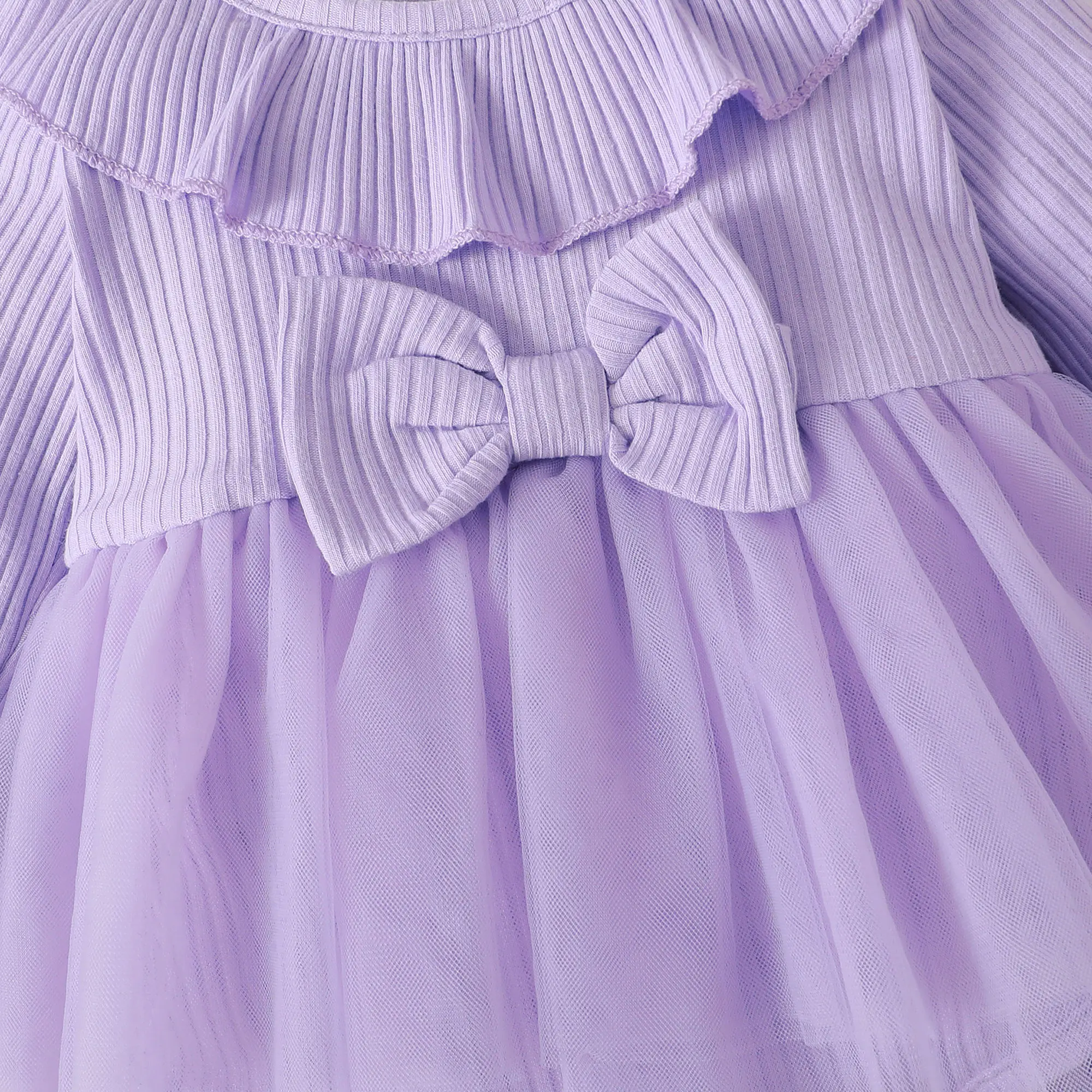 0-12 Months Newborn' Baby Girl Ruffle Bow Thin Gauze Long sleeved Jumpsuit Cute Baby Girl Spring autumn Fashionable Jumpsuit