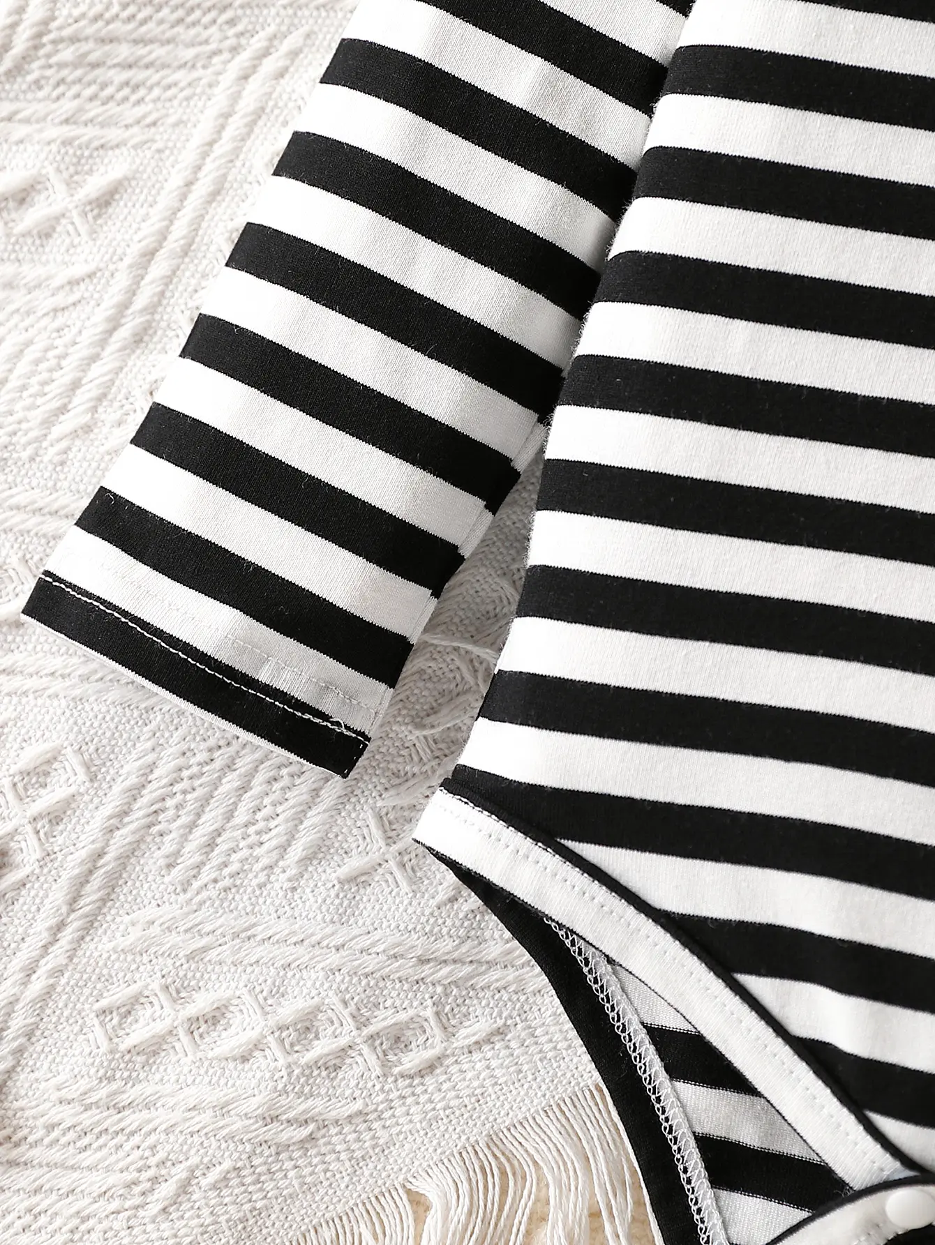 0-18 Months Baby Boy Set Black White Striped tops+cartoon dinosaur printed overalls 2Pcs/Set Baby Boy Spring Autumn Casual set