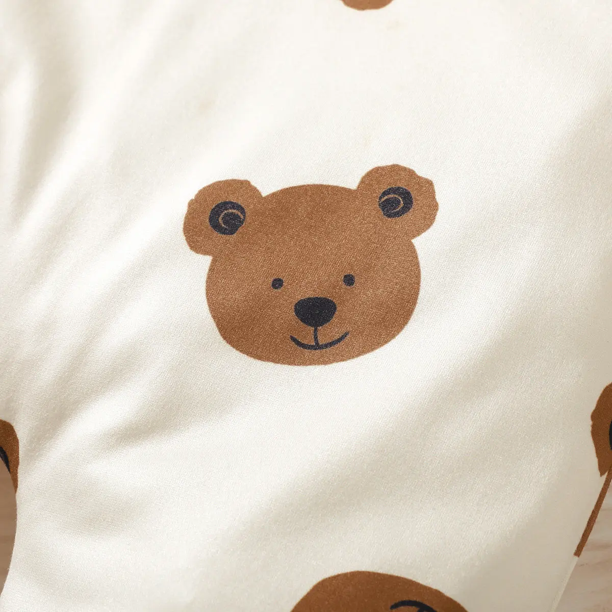 Newborn Bodysuit Baby Boy Cute Little Bear Pattern Long sleeved jumpsuit+Hat Suitable for 0-18 Month old Baby Crawling Clothes