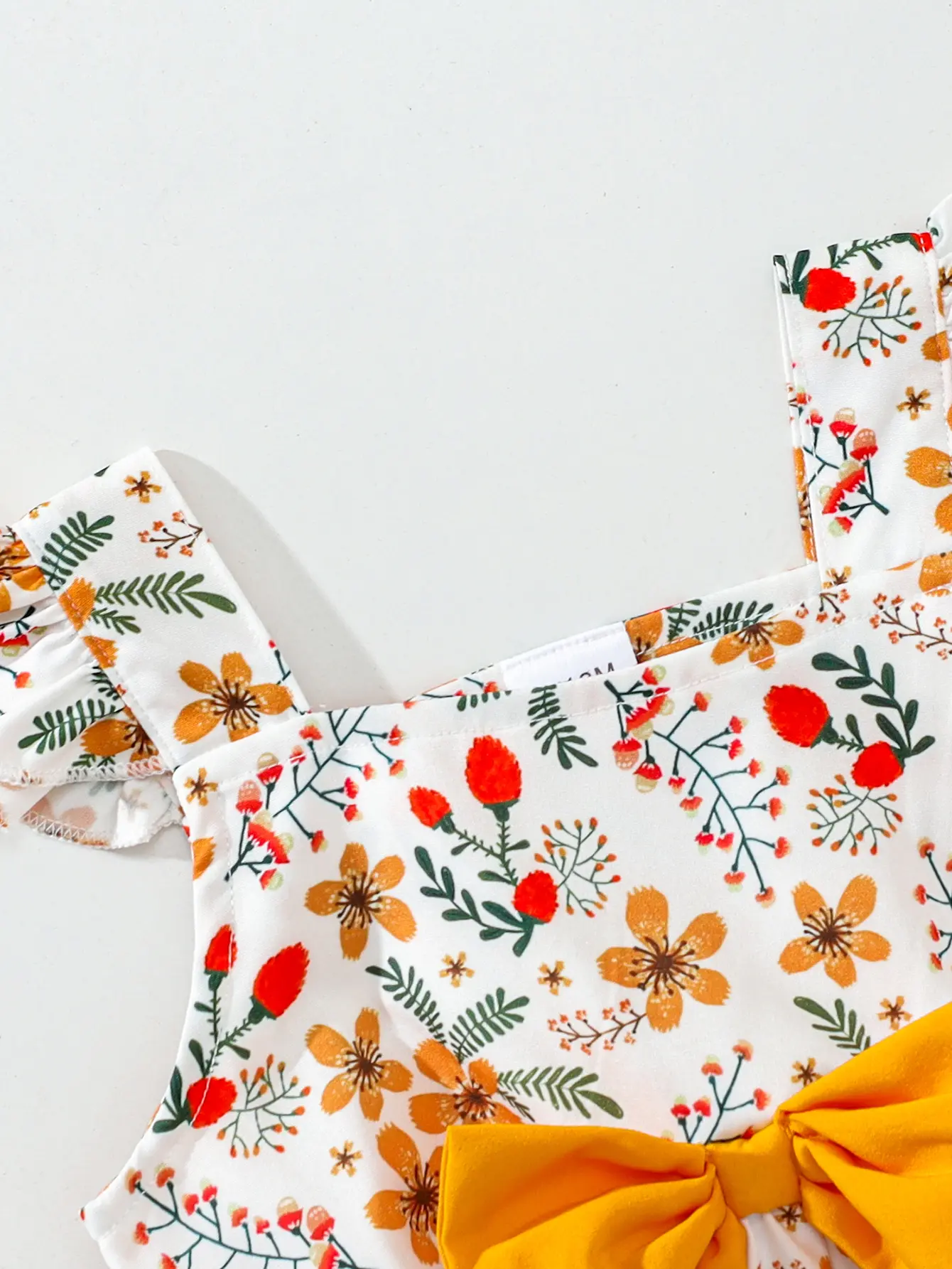 Children's Summer Girl Set Sleeveless Small Floral Bow Top+Ruffle Shorts Two-piece Set 0-3 Year old Baby Girl Fashion Sweet Set