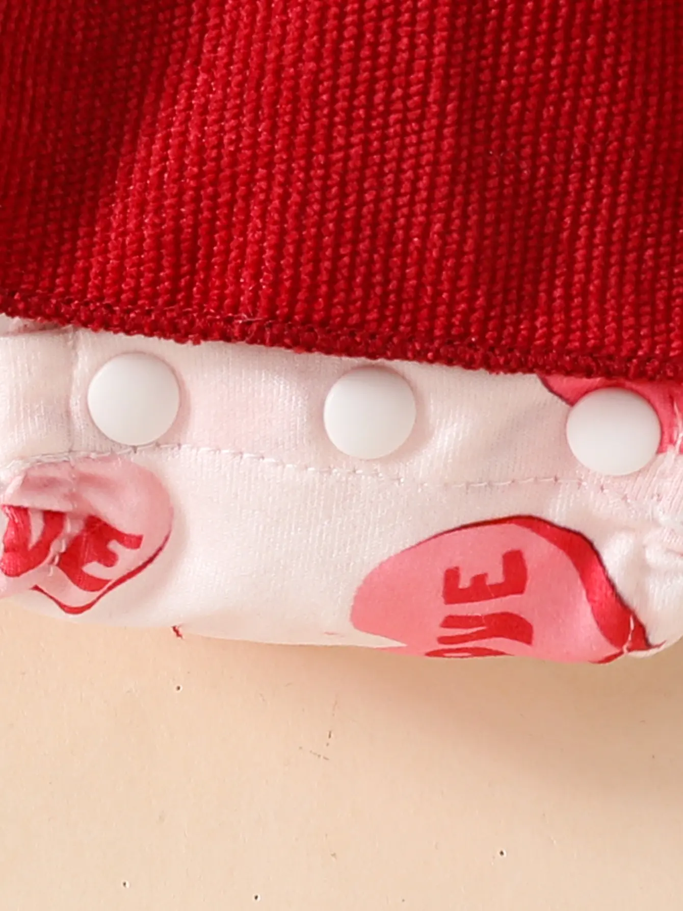 Baby girl autumn dress Love Print Red Ruffle Edge Fashionable Dress Butterfly Bow 2Pcs suitable for 0-18 Months old Baby Girls