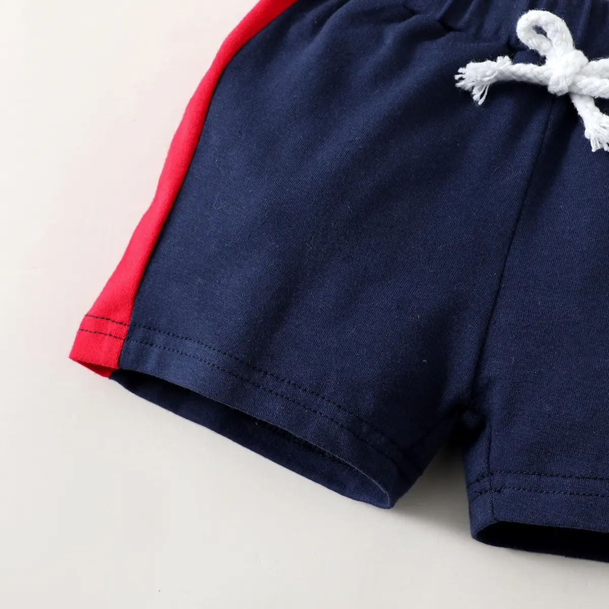 Summer Baby Boys' Casual Set Color blocked Word jumpsuit+Shorts Two piece Set 0-18 Months Baby Boys' Sports Style Set