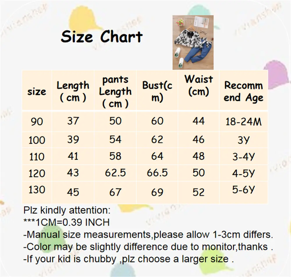 2PCS Clothing Set Kids Girl Floral Long Sleeves Top+Pants Toddler Girl Costume Spring&Autumn Fashion Outfit for Children 1-6Year