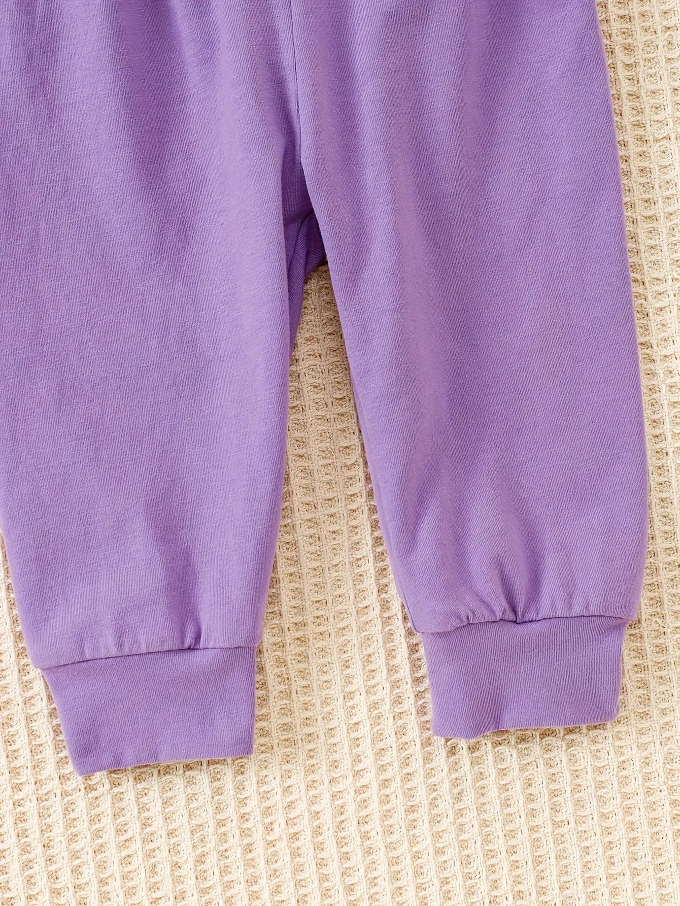 3Pcs/Set Baby girl Cute Elephant Purple Bodysuit+pants+Hat Set Suitable for Newborns aged 0-12 Months in Spring and Autumn