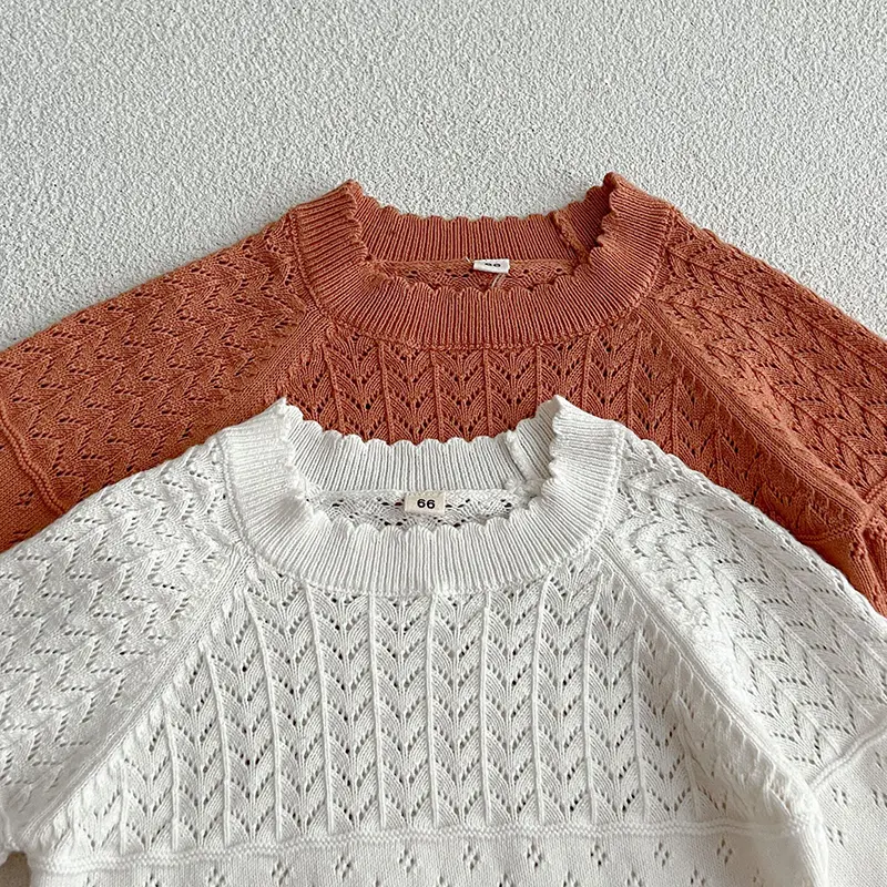 Spring Autumn Newborn Kids Baby Boys Girls Long Sleeve Solid Color Knit Jumpsuit Infant Baby Girls Boys Clothes Rompers