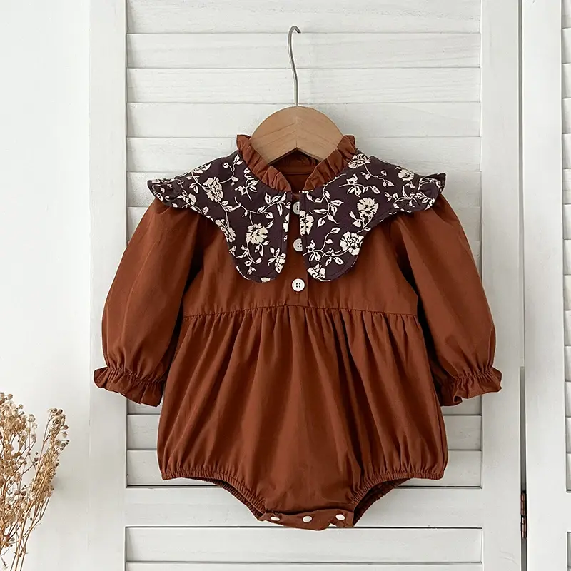 0-6Yrs Family Matching Sister Outfit Sister Clothes New Autumn Retro Lapel Baby Girl's One Piece Clothes Sister Princess Dress ﻿