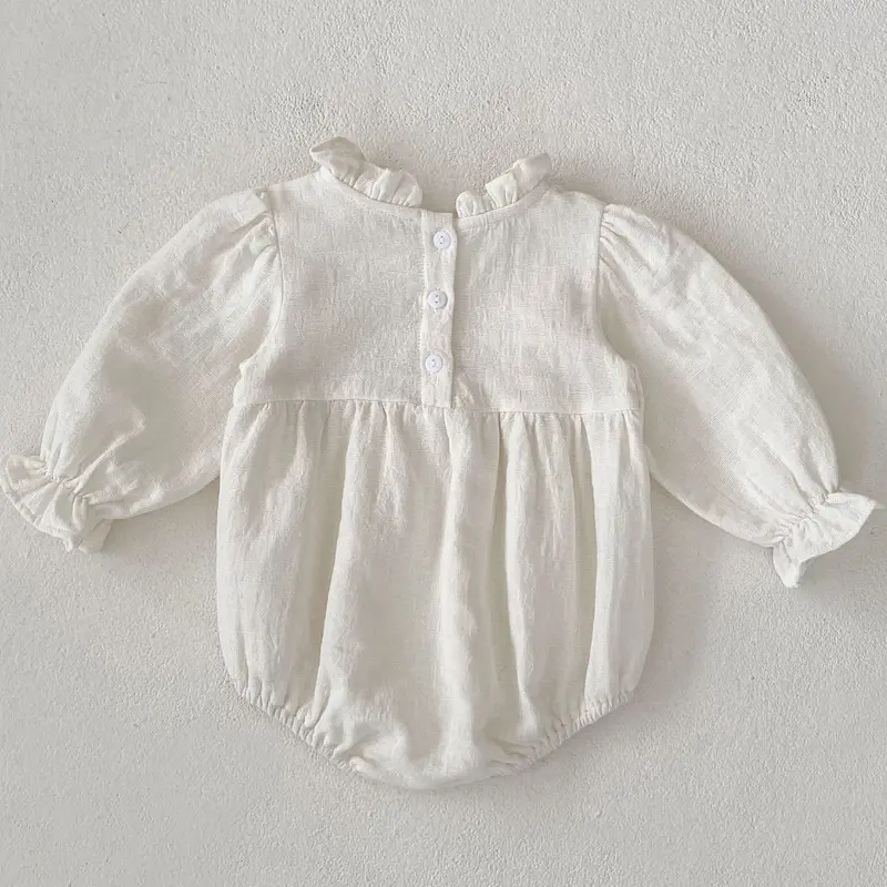Autumn new baby clothing, 0-3 year old female baby long sleeved khaki triangle bag fart clothes crawling clothes