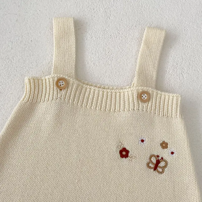 Autumn New Baby Clothing, 0-3 Year Old Girl, Embroidered Cotton Knitted Sweatshirt, Sweatshirt, Climbing Top