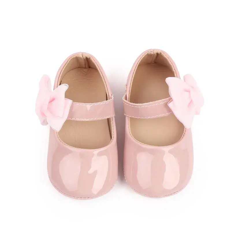 New Baby Girls First Walkers PU Soft Toddler Shoes Infant Toddler Walkers Shoes Bowknot Casual Princess Shoe