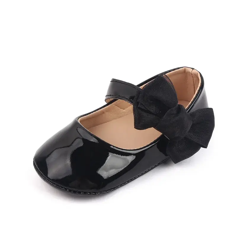 New Baby Girls First Walkers PU Soft Toddler Shoes Infant Toddler Walkers Shoes Bowknot Casual Princess Shoe