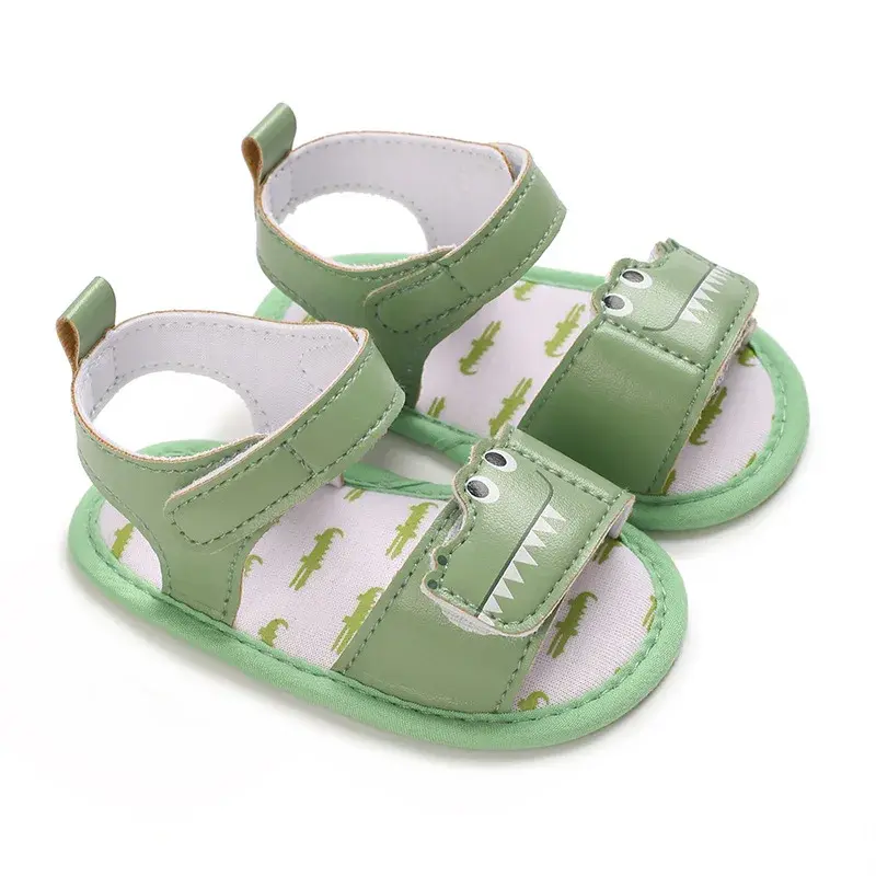 Baby Boys Girls Summer Sandals Closed-Toe Infant Soft Rubber Sole Outdoor Shoes for Toddler First Walkers 0-1Y