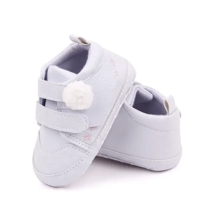 Spring Baby Boys Girls Angel Wings Shoes PU Leather Non-slip Flat Soft-sole Sport Sneakers Newborn First Walk 0-18Months