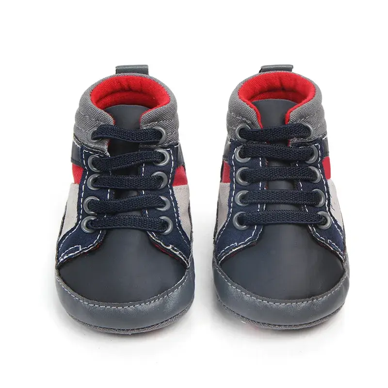 New Baby Shoes Baby Boy Sneakers 2025 Spring/Autumn Soft-soled Mid-high Casual Toddler Shoe For 0-18M