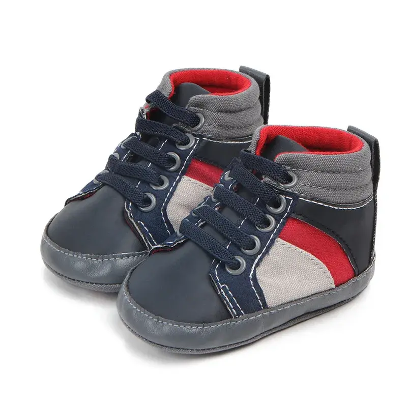 New Baby Shoes Baby Boy Sneakers 2025 Spring/Autumn Soft-soled Mid-high Casual Toddler Shoe For 0-18M