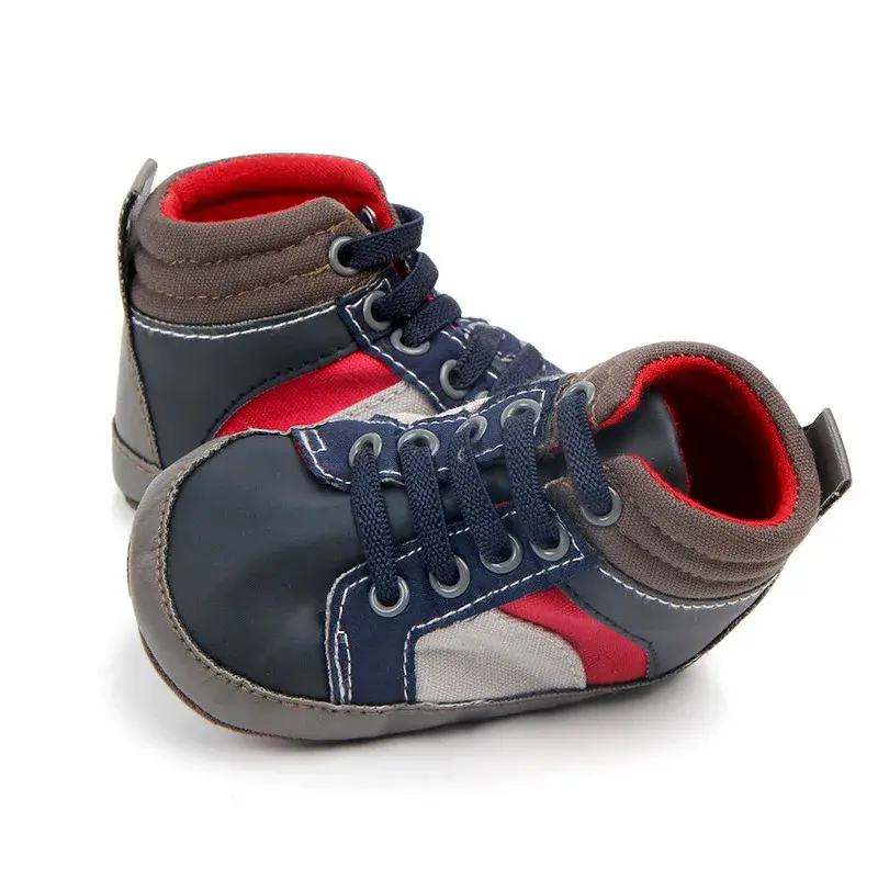 New Baby Shoes Baby Boy Sneakers 2025 Spring/Autumn Soft-soled Mid-high Casual Toddler Shoe For 0-18M