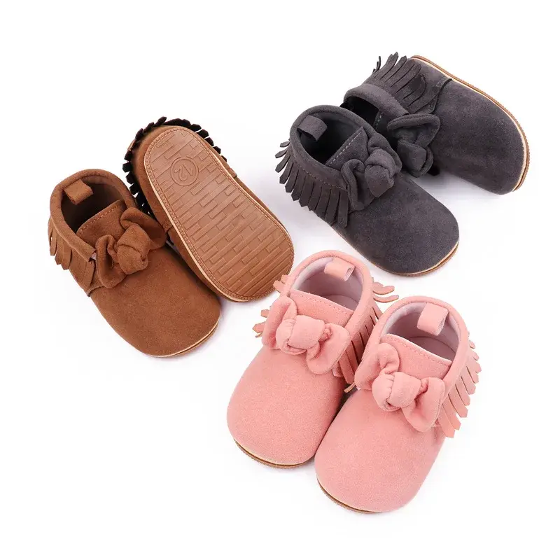 Toddler Footwear Boots Newborns Prewalkers For Unisex Baby Boys Girls Spring Autumn Moccasins Tassel Footwear Shoes 0-18M