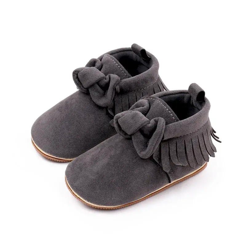 Toddler Footwear Boots Newborns Prewalkers For Unisex Baby Boys Girls Spring Autumn Moccasins Tassel Footwear Shoes 0-18M