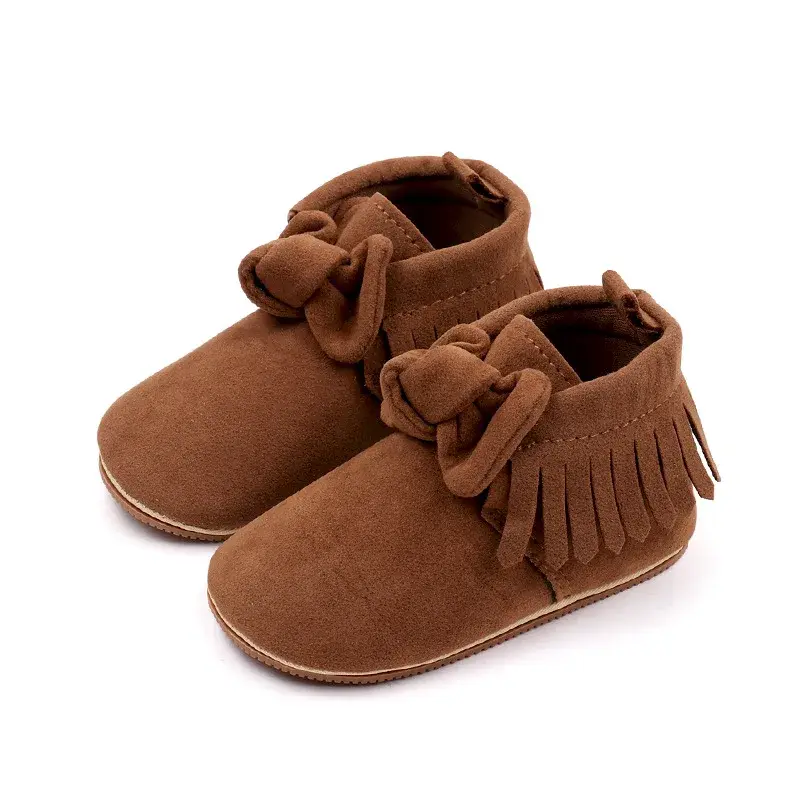 Toddler Footwear Boots Newborns Prewalkers For Unisex Baby Boys Girls Spring Autumn Moccasins Tassel Footwear Shoes 0-18M