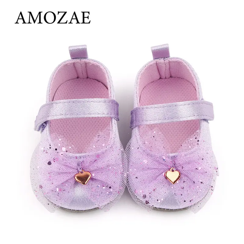 0-18M Baby Shoes Baby's First Pair of Toddler Shoes Baby Breathable Non-slip Girls Fashion Shoes Princess Lace Style