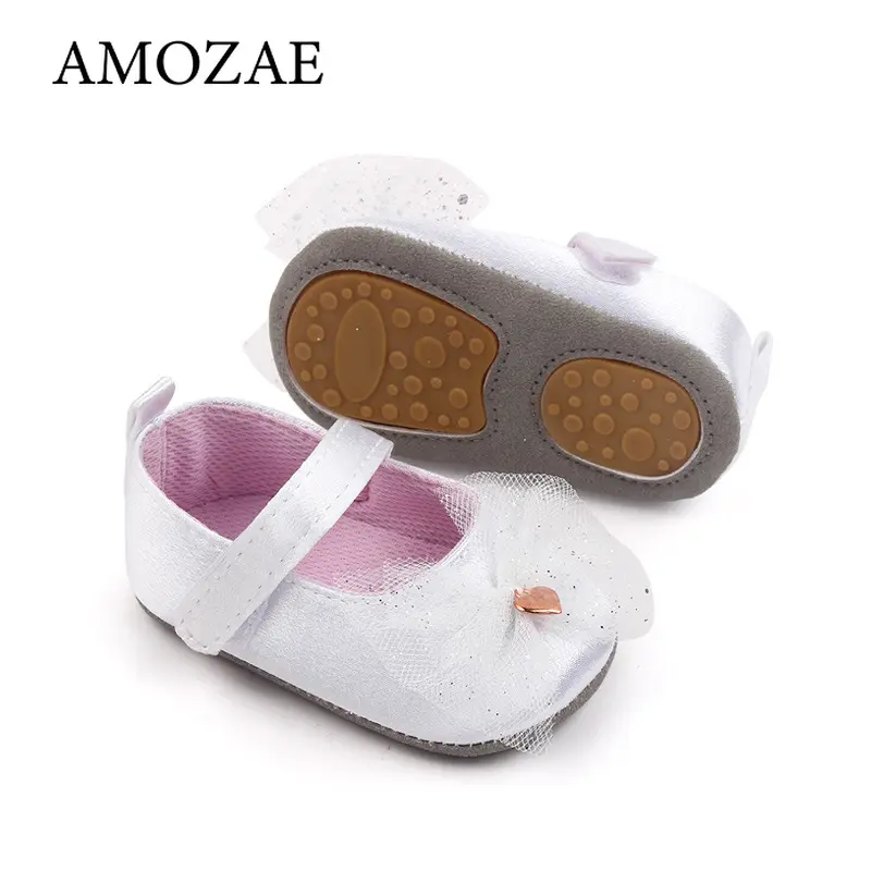 0-18M Baby Shoes Baby's First Pair of Toddler Shoes Baby Breathable Non-slip Girls Fashion Shoes Princess Lace Style