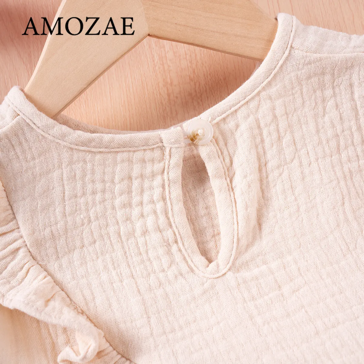 Children Clothing Set Korean Girls Summer Cotton Tie Tank Sling Smocked Top Wide Leg Pants Trousers Outfits Kids Clothes Sets