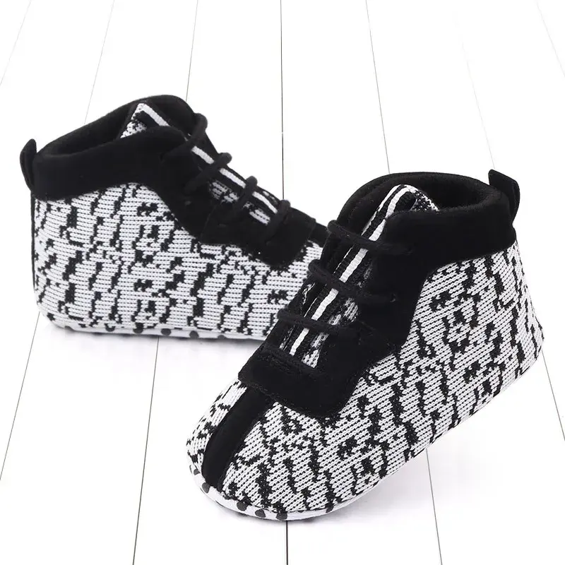 0-18M Spring Newborn Baby Boy Girl Soft Sole Crib Shoes Boots Anti-slip Sneaker PU Solid First Walkers