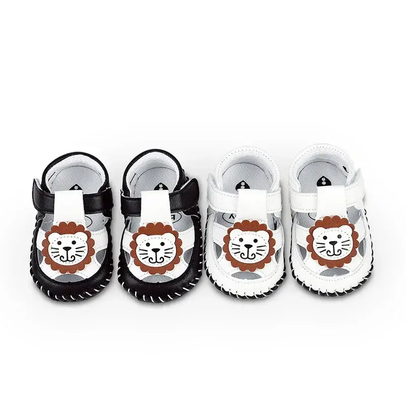 2025 Spring Casual Comfortable Solid Color Open Toe Mesh Sandals For Baby Boys Breathable Lightweight Non-slip Walking Shoes